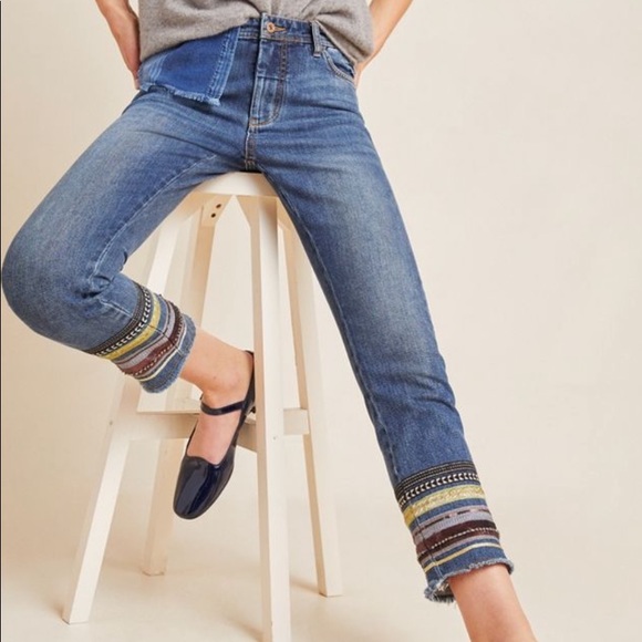 Pilcro and the Letterpress Denim - Pilcro High-Rise Slim Straight Jeans SOLD OUT